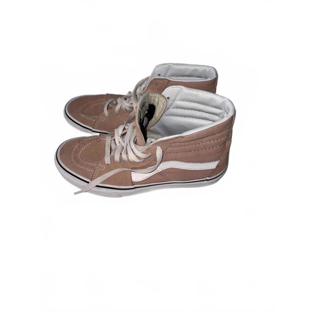 Vans Sk8-Hi Black/White Hi Top Skate Sneakers Size Women’s 9 MENS‎ 7.5 TAN